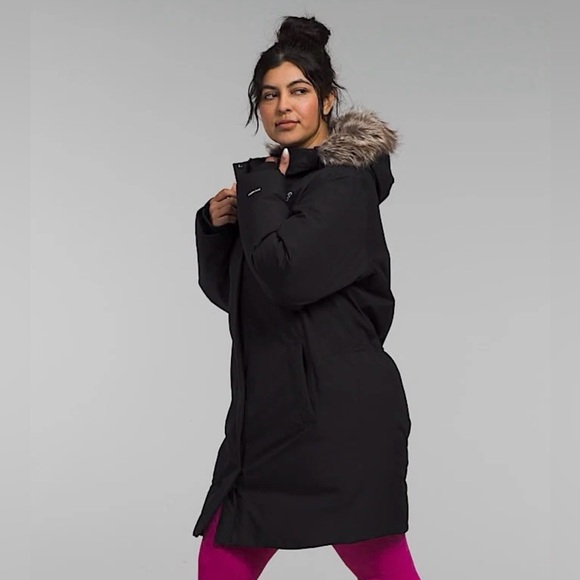 THE NORTH FACE 💅❄️ Arctic Women's Black 600 Down Parka Coat Plus Size 2X 3X - Picture 8 of 16